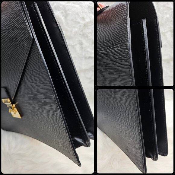 Louis Vuitton Black Epi Briefcase - Picture 12 of 17